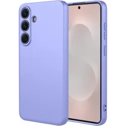 Coque arrière en silicone Phonesta Soft Silk pour Samsung Galaxy S26 - Violet