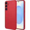 Coque arrière en silicone Phonesta Soft Silk pour Samsung Galaxy S26 Plus - Rouge