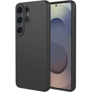 Coque arrière en silicone Phonesta Soft Silk pour Samsung Galaxy S26 Ultra - Noir