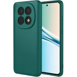 Coque arrière en silicone Phonesta Soft Silk pour Xiaomi Redmi Note 15 4G/5G / Xiaomi Poco M8 - Vert foncé