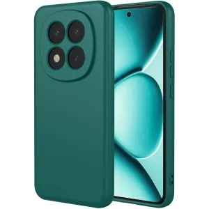 Coque arrière en silicone Phonesta Soft Silk pour Xiaomi Redmi Note 15 Pro Plus / Xiaomi Poco M8 Pro - Vert foncé