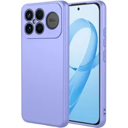 Coque arrière en silicone Phonesta Soft Silk pour Xiaomi Poco F8 Ultra - Violet