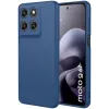 Coque arrière en silicone Phonesta Soft Silk pour Motorola Moto G67/G77 - Bleu foncé