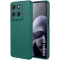 Coque arrière en silicone Phonesta Soft Silk pour Motorola Moto G67/G77 - Vert foncé
