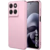 Coque arrière en silicone Phonesta Soft Silk pour Motorola Moto G67/G77 - Rose