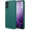 Coque arrière en silicone Phonesta Soft Silk pour Oppo A6x - Vert foncé