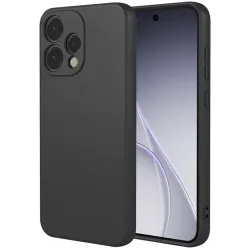 Coque arrière en silicone Phonesta Soft Silk pour Oppo Reno15 - Noir