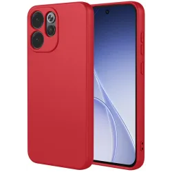 Coque arrière en silicone Phonesta Soft Silk pour Oppo Reno15 Pro - Rouge