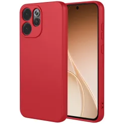 Coque arrière en silicone Phonesta Soft Silk pour Oppo Reno15 Pro Max - Rouge