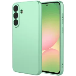Coque arrière en silicone Phonesta Soft Silk pour Samsung Galaxy A57 - Vert matcha