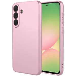Coque arrière en silicone Phonesta Soft Silk pour Samsung Galaxy A57 - Rose