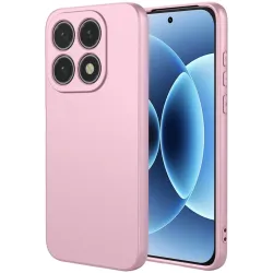 Coque arrière en silicone Phonesta Soft Silk pour Xiaomi 17 - Rose