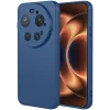 Coque arrière en silicone Phonesta Soft Silk pour Xiaomi 17 Ultra - Bleu foncé