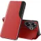 Coque à rabat Phonesta Smart Side View pour Xiaomi Poco F6 - Rouge