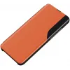 Coque à rabat Phonesta Smart Side View pour Xiaomi Poco F6 Pro - Orange 1