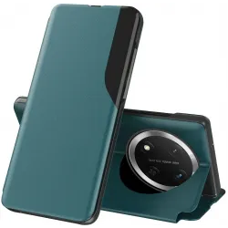 Coque à rabat Phonesta Smart Side View pour HONOR Magic7 Lite - Vert