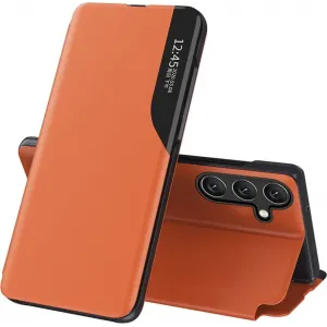 Coque à rabat Phonesta Smart Side View pour Samsung Galaxy A15 4G/5G - Orange