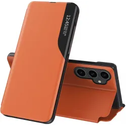 Coque à rabat Phonesta Smart Side View pour Samsung Galaxy S23 FE/S23 Plus - Orange
