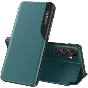 Coque à rabat Phonesta Smart Side View pour Samsung Galaxy S25 Plus/S24 Plus - Vert