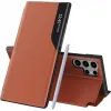 Coque à rabat Phonesta Smart Side View pour Samsung Galaxy S25 Ultra - Orange 0
