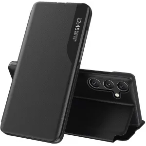 Coque à rabat Phonesta Smart Side View pour Samsung Galaxy S25/S24 - Noir