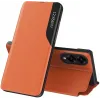 Coque à rabat Phonesta Smart Side View pour Samsung Galaxy S25 Edge - Orange 0