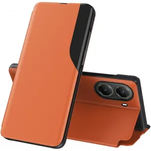 Coque à rabat Phonesta Smart Side View pour Xiaomi Poco X7 Pro - Orange