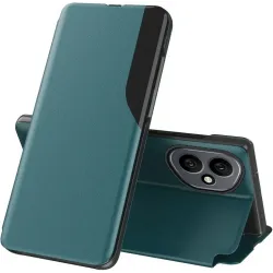 Coque à rabat Phonesta Smart Side View pour HONOR 400 - Vert