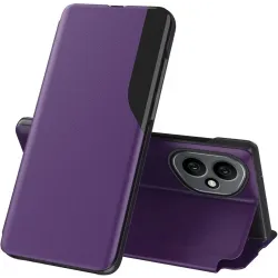 Coque à rabat Phonesta Smart Side View pour HONOR 400 - Violet