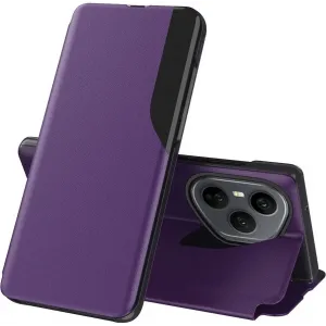 Coque à rabat Phonesta Smart Side View pour HONOR 400 Pro - Violet