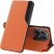 Coque à rabat Phonesta Smart Side View pour Xiaomi 15T - Orange