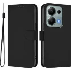 Coque portefeuille Phonesta Soft Skin pour Xiaomi Redmi Note 13 Pro - Noir