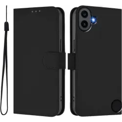 Coque portefeuille Phonesta Soft Skin pour Nothing CMF Phone 1 - Noir