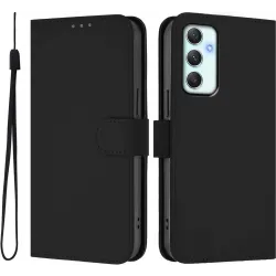 Coque portefeuille Phonesta Soft Skin pour Samsung Galaxy A35 - Noir