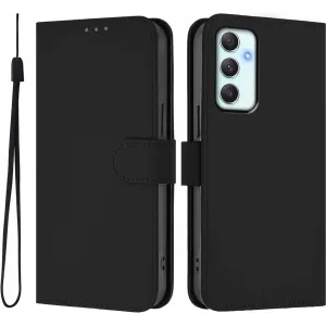 Coque portefeuille Phonesta Soft Skin pour Samsung Galaxy A35 - Noir