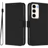 Coque portefeuille Phonesta Soft Skin pour Samsung Galaxy S23 - Noir