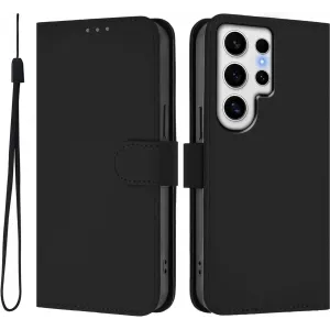 Coque portefeuille Phonesta Soft Skin pour Samsung Galaxy S24 Ultra - Noir