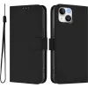 Coque portefeuille Phonesta Soft Skin pour Apple iPhone 15 - Noir
