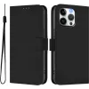 Coque portefeuille Phonesta Soft Skin pour Apple iPhone 16 Pro Max - Noir