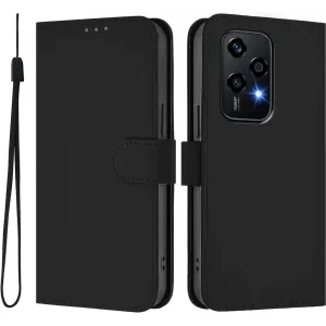 Coque portefeuille Phonesta Soft Skin pour HONOR 200 Lite - Noir