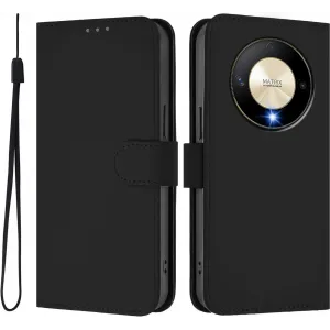 Coque portefeuille Phonesta Soft Skin pour HONOR X9b/Magic6 Lite - Noir