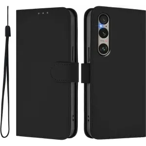 Coque portefeuille Phonesta Soft Skin pour Sony Xperia 1 VI - Noir