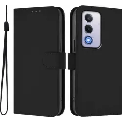 Coque portefeuille Phonesta Soft Skin pour Oppo A80 - Noir