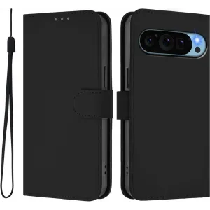 Coque portefeuille Phonesta Soft Skin pour Google Pixel 9 / 9 Pro - Noir