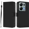 Coque portefeuille Phonesta Soft Skin pour Xiaomi Poco M6 Pro - Noir