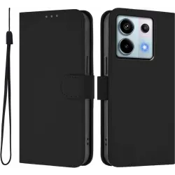 Coque portefeuille Phonesta Soft Skin pour Xiaomi Poco X6 - Noir