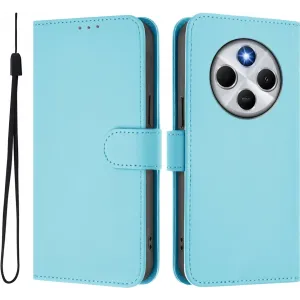 Coque portefeuille Phonesta Soft Skin pour Xiaomi Redmi 14C / Xiaomi Poco C75 - Bleu clair