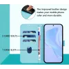 Coque portefeuille Phonesta Soft Skin pour Xiaomi Redmi 14C / Xiaomi Poco C75 - Bleu clair 3