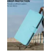 Coque portefeuille Phonesta Soft Skin pour Xiaomi Redmi 14C / Xiaomi Poco C75 - Bleu clair 5