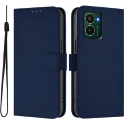 Coque portefeuille Phonesta Soft Skin pour HMD Pulse/Pulse Plus/Pulse Pro - Bleu foncé